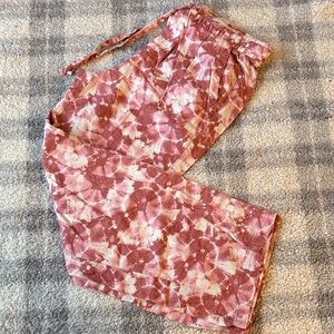 Old Navy Pink and White Tie-Dye Pants • Sz Medium